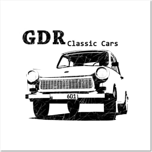 trabant, ddr, gdr classic car Posters and Art